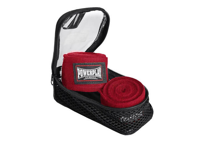 Бинти для боксу PowerPlay 3046 Червоні (4,5 м) - Фото 6