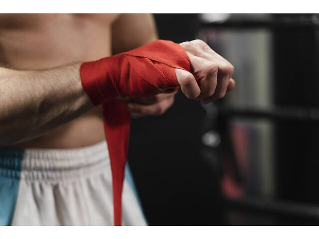 Бинти для боксу PowerPlay 3046 Червоні (4,5 м) - Фото 8