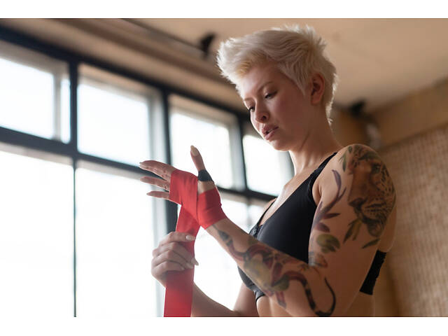 Бинти для боксу PowerPlay 3046 Червоні (4,5 м) - Фото 10