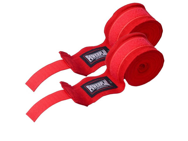 Бинти для боксу PowerPlay 3046 Червоні (4м) - Фото 1