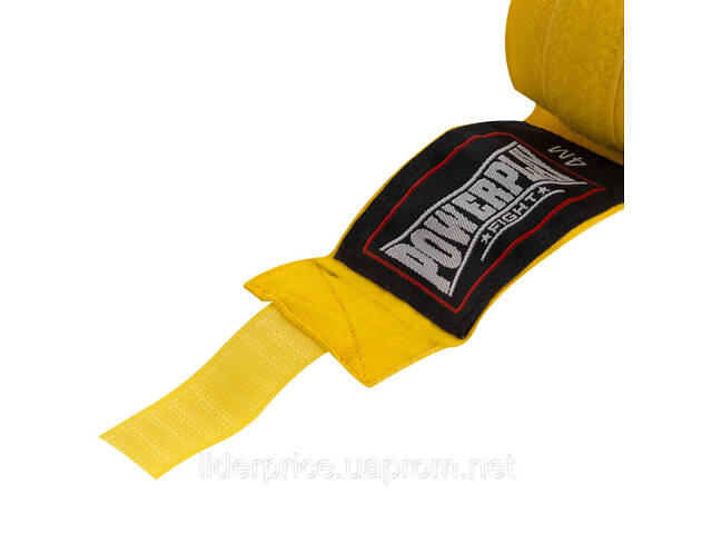 Бинти для боксу PowerPlay 3046 Жовті (4.5м), Оригінал! - Фото 7