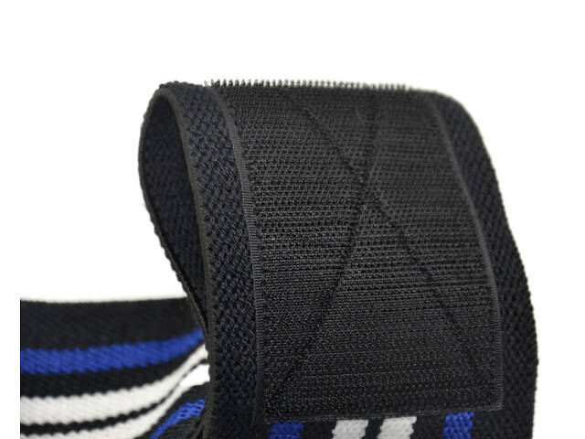 Кистьові бинти Power System PS-3500 Wrist Wraps Blue/Black - Фото 3