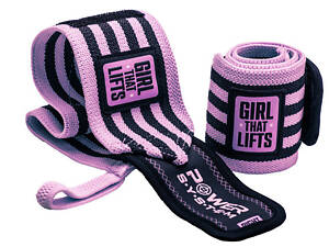 Бинти для зап'ясть (кистьові бинти) Power System PS-3510 Wrist Wraps GTL Pink