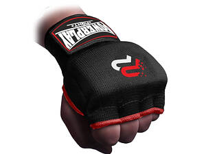 Бинты-перчатки PowerPlay 3096 с гелевыми подушечками Черные S