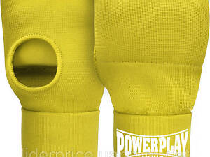 Бинти-рукавиці PowerPlay 3096 з гелевими подушечками Оливкова M, Оригінал!