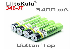 Акумулятор 18650 LiitoKala Lii-34B-JT NCR18650B 3400mAh 6A Li-Ion опуклий контакт button top