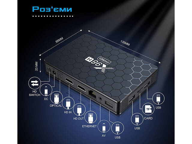 X98H PRO 2Гб 16Гб Android 12 Смарт ТВ Приставка + Телевидение + Фильмы Allwinner H618 - Фото 8