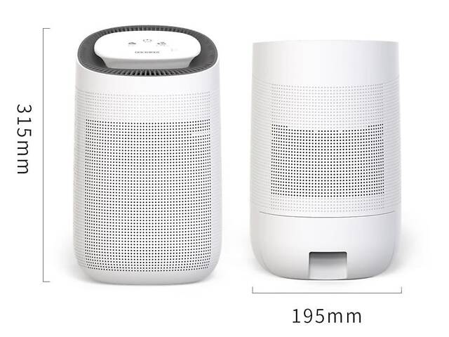 Побутовий осушувач-очищувач повітря з резервуаром для збору води 1 л, HEPA-фільтром та Wi-Fi керуванням - Фото 10