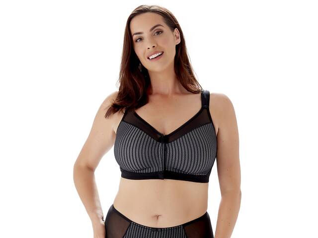 Бюстгальтер Berlei Beauty Stripe Minimiser 547 38FF Black Grey (5053014893507) - Фото 2