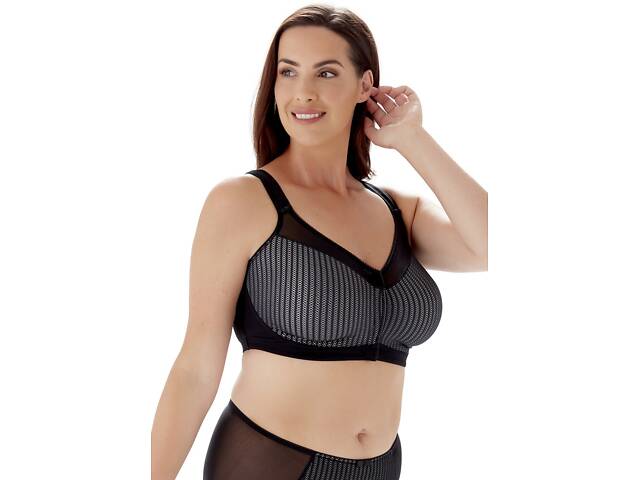 Бюстгальтер Berlei Beauty Stripe Minimiser 547 42B Black Grey (5053014893590) - Фото 3