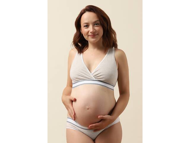 Бюстгальтер-топ для вагітних і годування Znana Mama Comfort XL Бежевий (ZN-U24-BEG-XL) - Фото 2