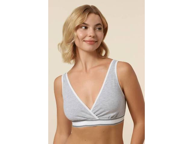 Бюстгальтер-топ для вагітних і годування Znana Mama Comfort L Сірий (ZN-U24-SIR-L) - Фото 1