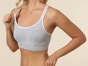 Бюстгальтер-топ для вагітних і годування Znana Mama Sport M Сірий (ZN-S03-SIR-M)