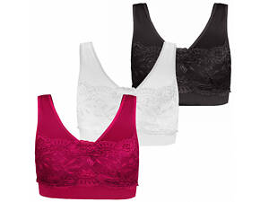 Бюстгальтер топ Supretto кружевний 3 шт. (L/XL) (CZ2759590007)