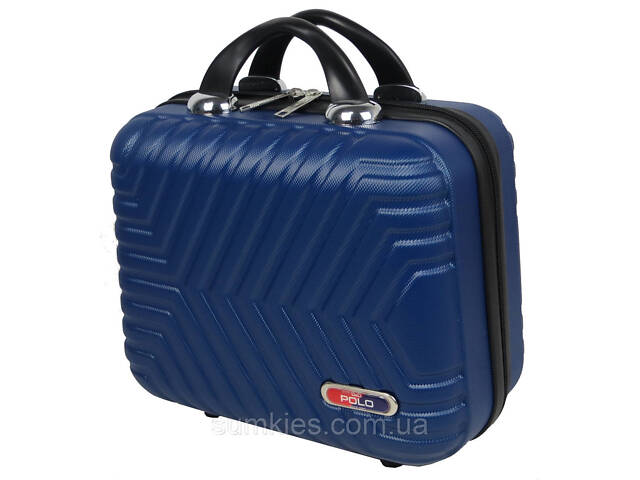 Б'юті-кейс дорожній з ABS 14L GD Polo синій - Фото 3