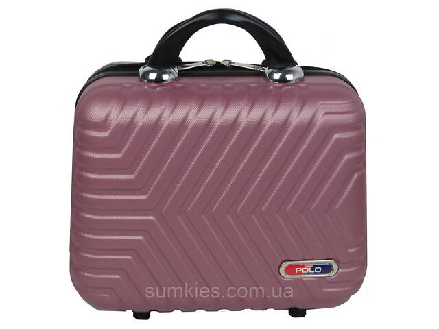 Б'юті-кейс дорожній з ABS 14L GD Polo пудровий - Фото 1