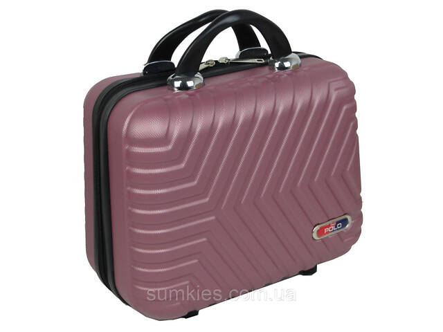 Б'юті-кейс дорожній з ABS 14L GD Polo пудровий - Фото 2