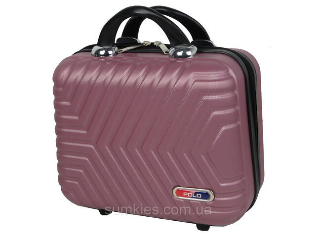 Б'юті-кейс дорожній з ABS 14L GD Polo пудровий - Фото 3