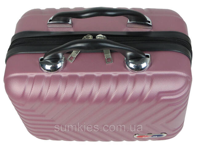Б'юті-кейс дорожній з ABS 14L GD Polo пудровий - Фото 5