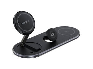 БЗП Acefast E19 Qi2 desktop 3-in-1 Black