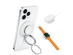 БЗП WIWU Wi-W027 3 in 1 wireless charger White