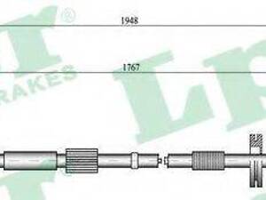 C0050B LPR - Трос ручного тормоза LPR C0050B на AUDI A4 (8E2, B6)