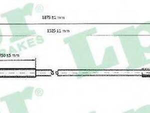 C0092B LPR - Трос ручного гальма LPR C0092B на CITROËN BERLINGO фургон (M_)