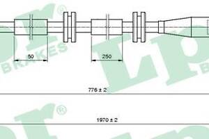 C1664B LPR - Трос ручного гальма