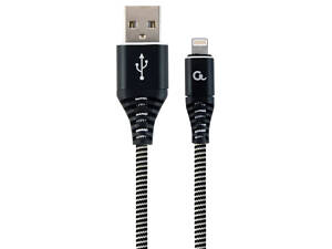 Cablexpert CC-USB2B-AMLM-1M-BW USB A - Lightning 1м Кабель