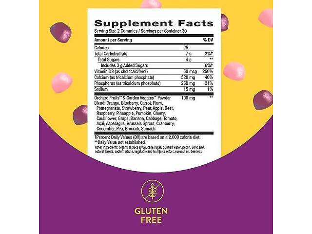Calcium + D3 Gummy 60 ct (HFS) - Фото 2