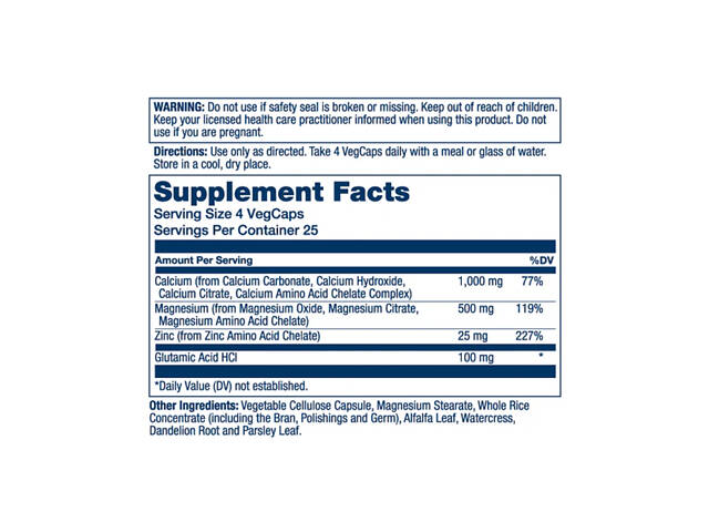 Calcium Magnesium Zinc - 100 vcaps - Фото 2