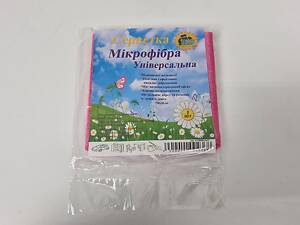 Cалфетка Микрофибра универсальная 30*30 розовая Супер Торба (1 шт)