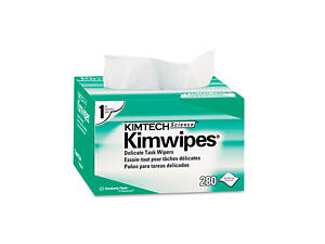 Cалфетки безворсовые для оптики KIMTECH Kimwipes, 280 шт в упаковке Q60
