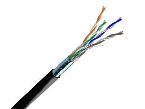 Cat. 5e F/UTP PE 4х2х24 AWG (70910021) бухта 500м. Кабель вита пара ЗЗКМ (FTP мідь вуличний)