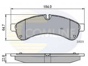 CBP01727 Comline - Тормозные колодки для дисков COMLINE CBP01727 на IVECO DAILY IV c бортовой платформой/ходовая часть