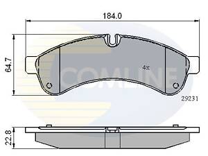 CBP01727 Comline - Гальмівні колодки до дисків