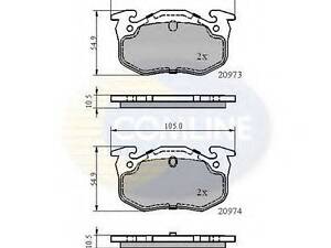 CBP0522 Comline - Гальмівні колодки до дисків COMLINE CBP0522 на RENAULT SUPER 5 (B/C40_)