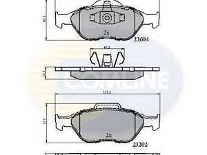 CBP0891 Comline - Гальмівні колодки до дисків COMLINE CBP0891 на FORD FIESTA Mk IV (JA_, JB_)