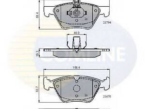 CBP0913 Comline - Гальмівні колодки до дисків COMLINE CBP0913 на MERCEDES-BENZ E-CLASS седан (W210)