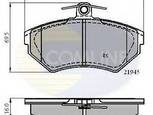 CBP0989 Comline - Гальмівні колодки до дисків COMLINE CBP0989 на VW GOLF Mk III (1H1)