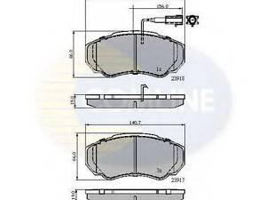 CBP11040 Comline - Тормозные колодки для дисков COMLINE CBP11040 на PEUGEOT BOXER автобус (230P)