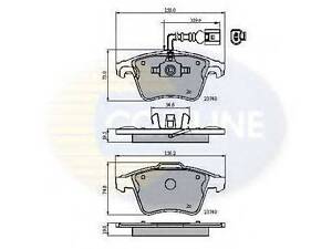 CBP11311 Comline - Тормозные колодки для дисков COMLINE CBP11311 на VW KOMBI/CARAVELLE V автобус (7HB, 7HJ, 7EB, 7EJ, 7