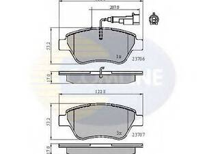 CBP11702 Comline - Гальмівні колодки до дисків COMLINE CBP11702 на LANCIA MUSA (350)