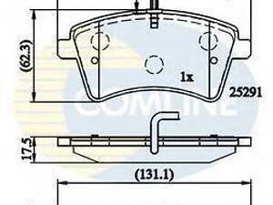 CBP11707 Comline - Гальмівні колодки до дисків COMLINE CBP11707 на RENAULT KANGOO Express (FW0/1_)