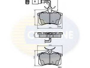 CBP1797 Comline - Тормозные колодки для дисков COMLINE CBP1797 на VW SHARAN (7M8, 7M9, 7M6)