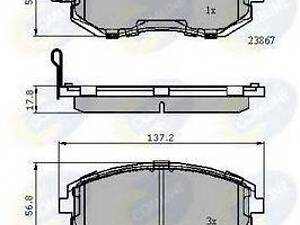 CBP31760 Comline - Гальмівні колодки до дисків COMLINE CBP31760 на SUBARU IMPREZA седан (GR)