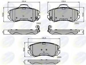 CBP31774 Comline - Гальмівні колодки до дисків COMLINE CBP31774 на HYUNDAI ix20 (JC)