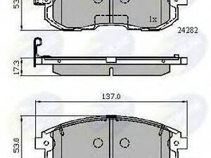 CBP32025 Comline - Гальмівні колодки до дисків COMLINE CBP32025 на FIAT SEDICI