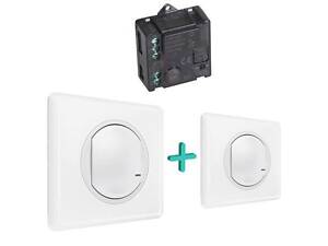 Celiane with NETATMO. Набор упр. освещением (микро.реле + 2 smart-выключателя). Белый