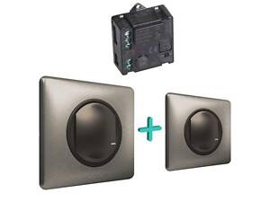 Celiane with NETATMO. Набір упр. освітленням (мікро.реле + 2 smart-вимикача). Графіт